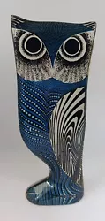 Buy Abraham Palatnik Brazil Kinechromatic Lucite Owl Sculpture Blue & Black 7.75  • 110£