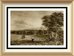 Buy Original Antique DAVID COX Welsh Art Print Farming Landscape THE VALE OF CLWYD • 7.50£