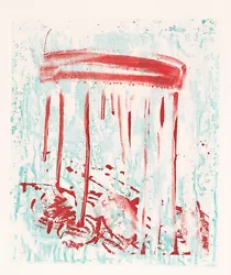 Buy PAT STEIR 'Red Drips (Waterfall)', 1991 SIGNED Aquatint Etching Print Ltd #36/75 • 1,863.86£