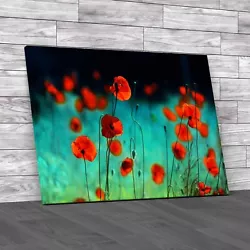 Buy Vibrant Abstract  Poppies Painting Floral  Canvas Print Large Picture Wall Art • 21.95£