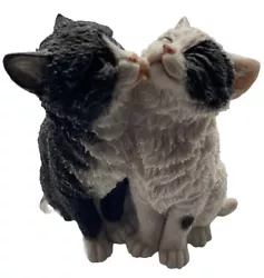 Buy Vintage Kissing Kittens Figurine Country Artists Ceramic Cat Sculpture Cute • 5£