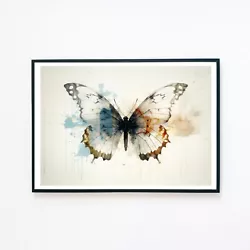 Buy Watercolour Butterfly Painting Moth Illustration A5 Home Decor Wall Art Print  • 4.95£