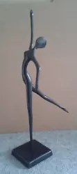 Buy Vintage IKEA Bodrul Khalique Ballet Dancer  Black Metal  Sculpture Brutalist • 19.99£