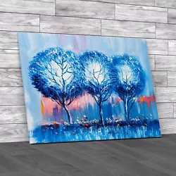 Buy Hand Painted Impressionist Outdoor Landscape Trees Original Canvas Print Large • 14.95£
