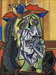 Buy Pure Handpainted Oil Painting Art Copy Picasso The Weeping Woman Unframed • 29.82£