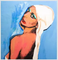 Buy Manner Of Andy Warhol  - 20th Century Oil, Girl On Blue • 415£