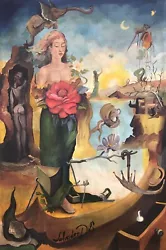 Buy Salvador Dali Vintage Oil Painting Hand Signed Canvas • 271.81£