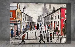 Buy L. S. Lowry The Fever Van CANVAS PAINTING ART PRINT POSTER 1870X • 12.94£
