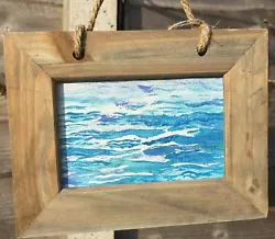 Buy Ocean, Serene, Beach, Coasal, Original  Framed Wall Art • 15£