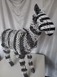 Buy African Beaded Zebra Large Art Sculpture • 95£