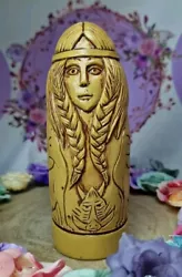 Buy Faux Wood Viking Goddess Freyja Freya Statue Standing - Love Fertility Beauty • 12.99£