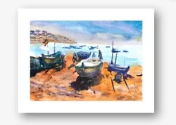 Buy Picture Watercolours Port Port - Fine Art Print - 28 X 20 Cm • 79.81£