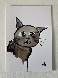 Buy Cat Watercolour Painting Original Art A5 Size Signed By Melanie-Jayne • 13.99£