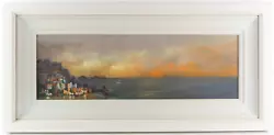Buy Philip Gray 'costal Reverie' Mediterranean Sunset Scene, Original Pastel, Signed • 999.99£