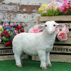 Buy Sheep Ornament Lamb Statue Farmyard Animal Patio Sculptures Garden Decor UK GIFT • 27.59£