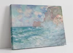 Buy Claude Monet, Etretat Cliff And Upper Port -canvas Wall Art Painting Print • 26.99£