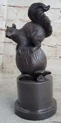 Buy Art Deco HotCast Squirrel Bronze Sculpture Bookend Book End Figurine Statue Art • 288.48£