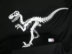 Buy Dinosaur Sculpture, Aluminum. 37 Inches Long. Raptor (Allosaurus, T-rex Family) • 279.15£