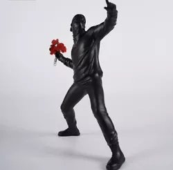 Buy Banksy Dismaland Original FLOWER THROWER Sculpture (Black) RARE! • 419.37£
