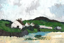 Buy Daniel Nichols After Kyffin Williams - Contemporary Oil, Coastal Cottages • 172£