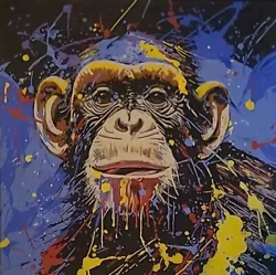 Buy Mason Storm Acrylic Painting Banksy Monkey  • 1,000£
