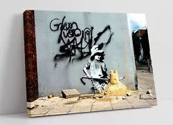 Buy Banksy Spraycation Sandcastle Graffiti Art Canvas Wall Artwork Pic Print • 17.99£