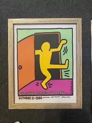 Buy Keith Haring Lgtb Gay Rights Canvas Board Print Picture Framed Art • 14.95£