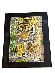 Buy Mark Leary Wildlife Art Watercolour Painting Tigeress And Her Young • 25£