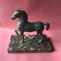 Buy Vintage Bronze Horse Sculpture Venetian Handcrafted San Marco Basilica 002 Repro • 195£