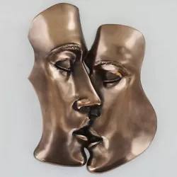 Buy Lovers Kiss Wall Plaque In Cold Cast Bronze • 35.95£