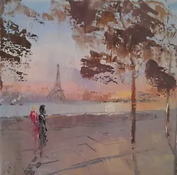 Buy Paris-Oil On Canvas-original Painting-seine • 40£
