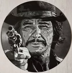 Buy Charles Bronson Original Painting On A Upcycling Vinyl Record • 42£