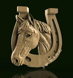 Buy 3D STL Model THE HORSE HEAD For CNC Router 3D Printer Engraver Carving Aspire • 1.22£