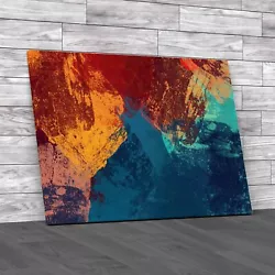 Buy Brownon Abstract Paint Effect Original Canvas Print Large Picture Wall Art • 14.95£