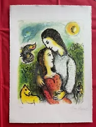 Buy Lithograph Signed MARC CHAGALL - On Original 60s Paper • 83.61£