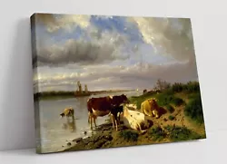 Buy Anton Mauve, Landscape With Cattle -canvas Wall Artwork Picture Print • 17.99£