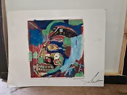Buy JEAN MICHEL BASQUIAT ? SIGNED Original Unframed Rare Unique Art Work 129.99p See • 129.99£