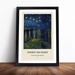 Buy Starry Night Over The Rhone Vol.1 By Vincent Van Gogh Wall Art Print Framed • 16.95£