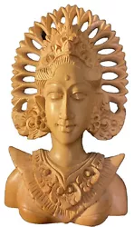 Buy Superb Hand-Carved MCM Balinese Dancer Sculpture Legong Goddess Vtg Wood Flaw .- • 64.31£