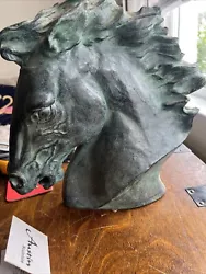 Buy MCM 1970s Flaming Mane Horse Head Sculpture  James Killian Spratt 12  × 12  × 6  • 150£