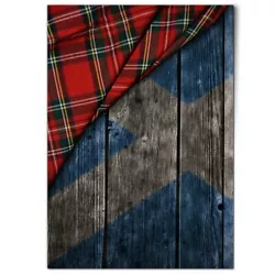 Buy A1 - Scottish Painted Barrel Flag Tartan Poster 59.4x84.1cm180gsm Print #16370 • 10.99£