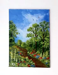 Buy ACEO Original Miniature Painting:  Country Path  By Judith Rowe • 6£