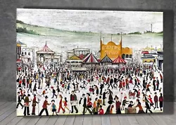 Buy L. S. Lowry Fun Fair At Daisy Nook CANVAS PAINTING ART PRINT POSTER 1600 • 12.98£