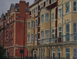Buy London George Street Mansions Architecture 16x12in Original Oil Painting • 330£