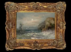 Buy Framed Original Oil Painting On Canvas Seascape Signed & Listed By Artist Kayvon • 3.20£
