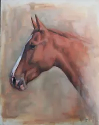 Buy Large Original Oil Painting - 'Chestnut Horse'  16  X 20  • 150£