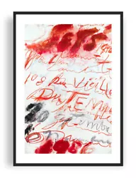 Buy Cy Twombly - Exhibition Poster, Yvon Lambert Gallery 1986, Abstract Giclee Print • 65.24£