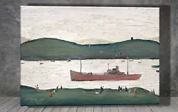Buy L. S. Lowry A River Scene On The Clyde CANVAS PAINTING ART PRINT WALL 2026 • 12.94£