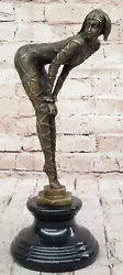 Buy DH Chiparus Bronze Sculpture Figural Erotic Dancer Lady Woman Art Deco • 101.52£