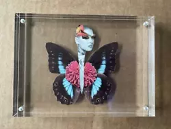 Buy Judith Supine Original Butterfly Collage - In Acrylic Frame 1/1 Hand Signed • 307.53£